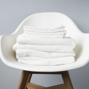 white towel